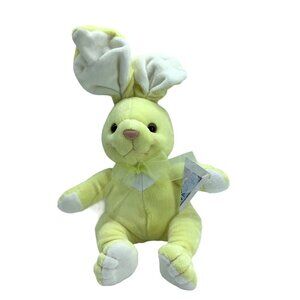 Vtg 2000 Animal Alley Bunny Rabbit Plush Stuffed Animal Toys R‎ Us 10.5" Sitting